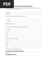 Advanced Level/Numerical Analysis/: Navigation Menu