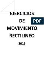 1. MOVIMIENTO RECTILINEO 2019 -2