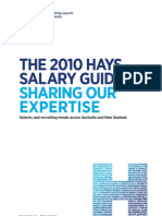 The 2010 Hays Salary Guide: Sharing Our Expertise