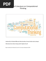 Review of Literature On Computational Thinking