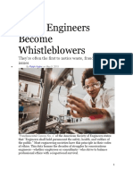 When Engineers Become Whistleblowers: They're Often The First To Notice Waste, Fraud and Safety Issues