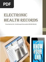 Electronic Health Records: Presented by Mrs. Senthilnayaki Ramasubbu - RN.RM - MSC (N)