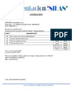 Cotización de repuestos para motores diesel