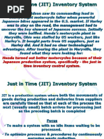 Honda Turned Out Better Motorcycles Because of Their Japanese Production System, Specifically - The Just in Time Inventory Control System