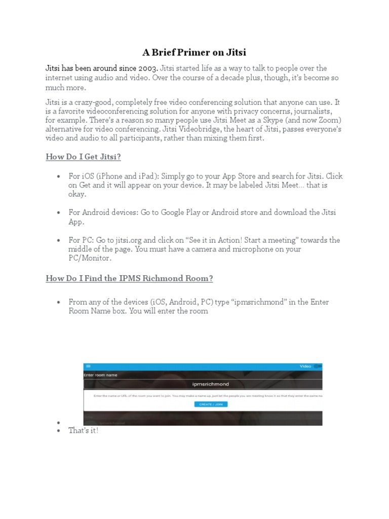 A Brief Primer On Jitsi