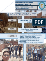 Informe Visitas Obra - Construcción Ii 2019 I