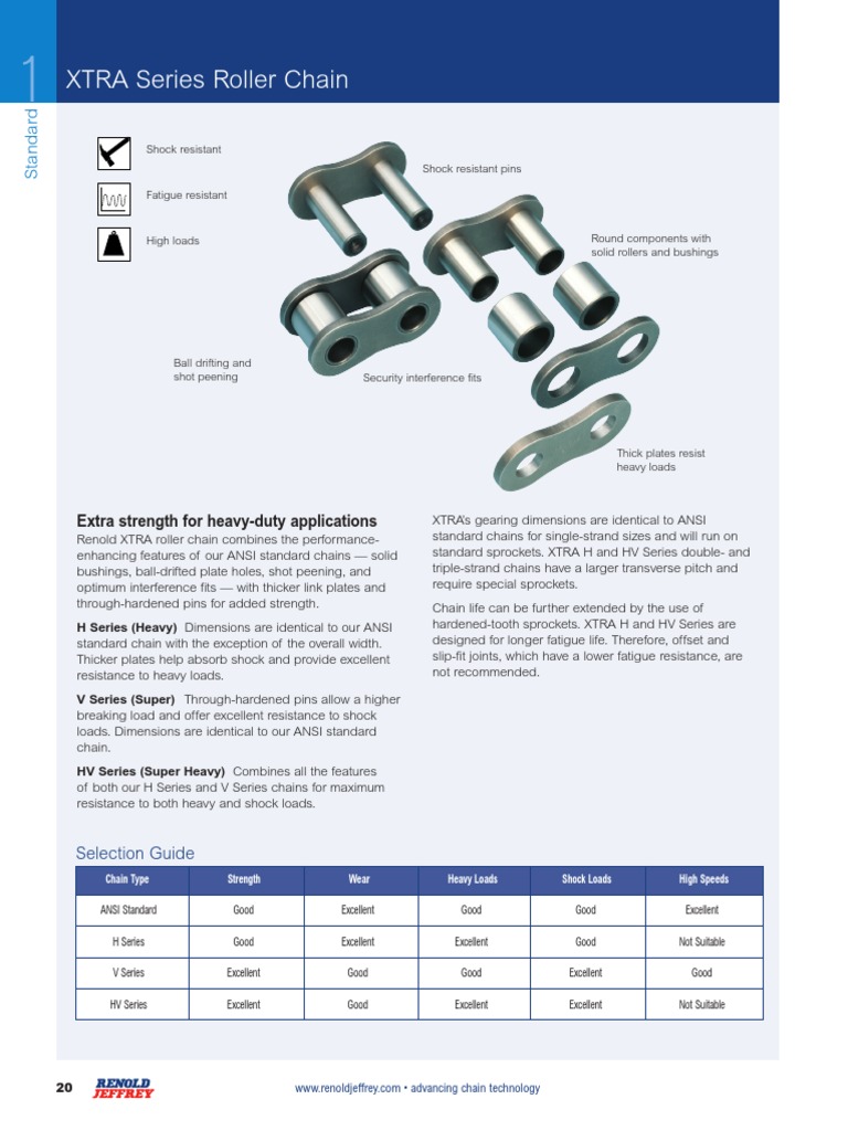 XTRA Series Roller Chain Guide | PDF | Machines | Manufactured Goods