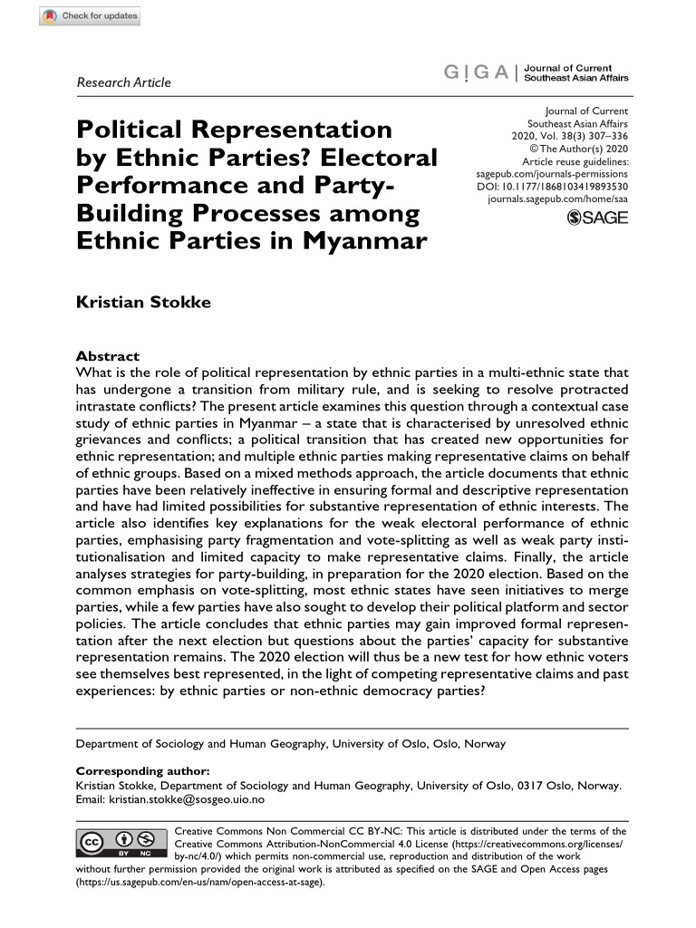 Political Representation | PDF | Myanmar | Public Sphere