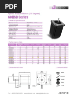 60HSD Series: Hybrid Stepper Motors (1.8 Degree)