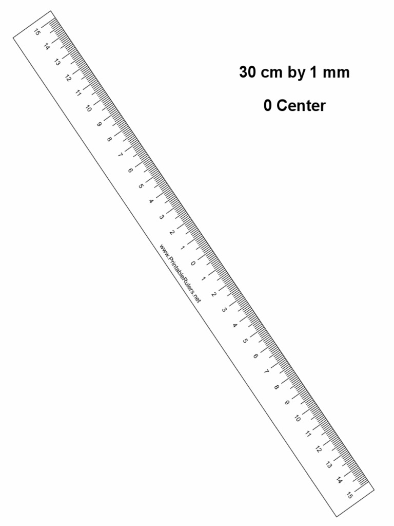 30 CM Ruler Zero Center | PDF