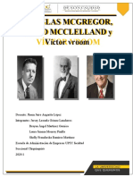 DOUGLAS MCGREGOR, DAVID MCCLELLAND y VICTOR VROOM - APORTE GRUPAL