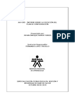 AA4-Ev5 - Informe Sobre La Ejecución Del Plan de Configuración PDF
