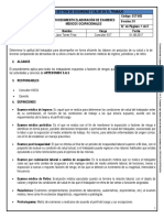 SST-052 Procedimiento Elaboración de Examenes Medicos Ocupacionales