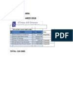 Clidos Santa Ana Viernes 23 de Arzo 2018: TOTAL: 124.500$