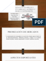 Priorización de Mercado Objetivo, Mercado Alterno y PDF