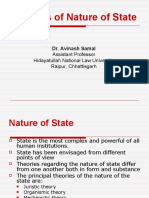 Theories of Nature of State: Assistant Professor Hidayatullah National Law University Raipur, Chhattisgarh