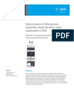 Application Nitrosamine Impurities Ultivo Triple Quadrupole LC Ms 5994 1383en Agilent