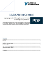 Mydcmotorcontrol: Applying Control Theory To A Real DC Motor System in An Open-Loop Configuration