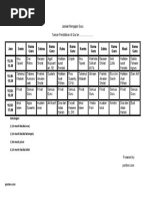 Jadwal 6 Kali Pertemuan Dalam Seminggu