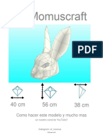 Plantilla Mascara de Conejo PDF