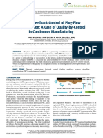 Feedback Control of Plug-Flow Crystallization: A Case of Quality-by-Control in Continuous Manufacturing