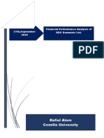 Financial Performance Analysis of KDS Garments LTD