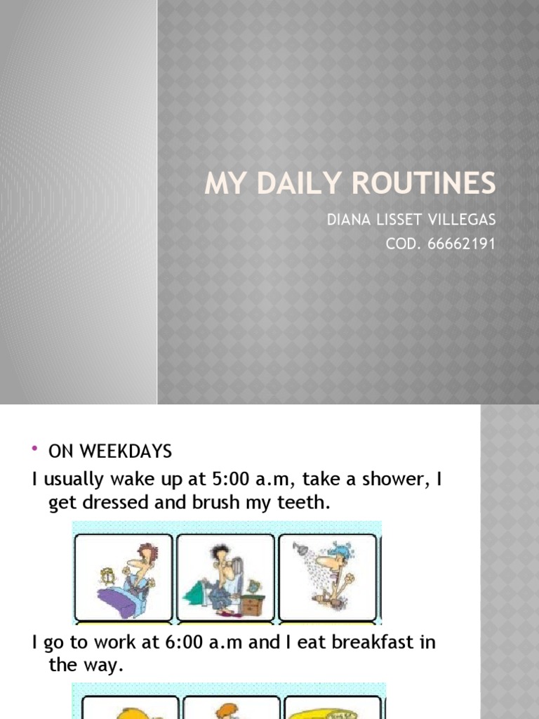 Diana's Weekly Routine | PDF