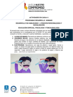 Actividades en Casa # 4 Dllo 1 - Personalizado - Socializaciã - N PDF