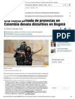 Una Nueva Jornada de Protestas en Colombia Desata Disturbios en Bogotá