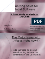 Organizing Sales For Global Software: A Case Study Analysis On Infosys