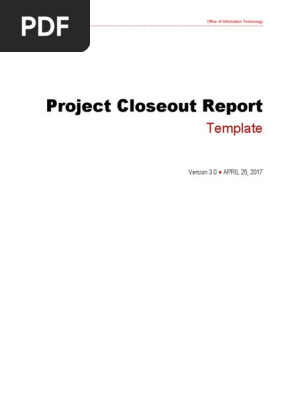 project-closeout-report