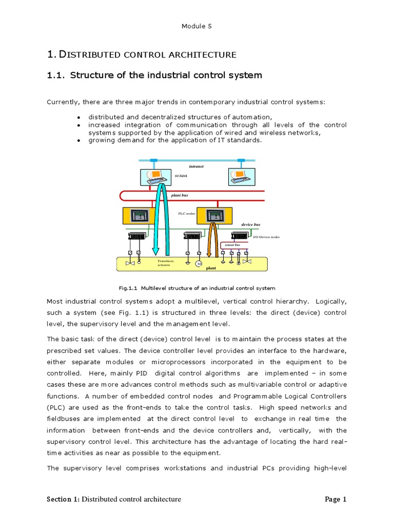 1 Distributed Control Architecture | PDF | Programmable Logic ...