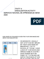Learning Activity 4 Evidence: Consolidation Activity Servicio Nacinal de Aprendizaje Sena 2020