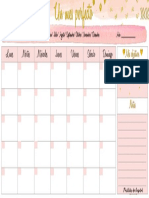 Planner Mensual. Pasillitos de Hospital 2 PDF