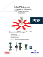 Fieldvue Instruments: A Planning Guide For Effective Use Hart R Implementations