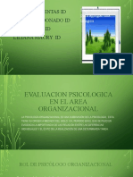 Diapositivas Pruebas en El Campo Organizacional