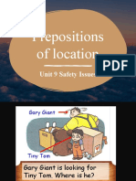 Prepositions of Location Unit 9 Safety Issues