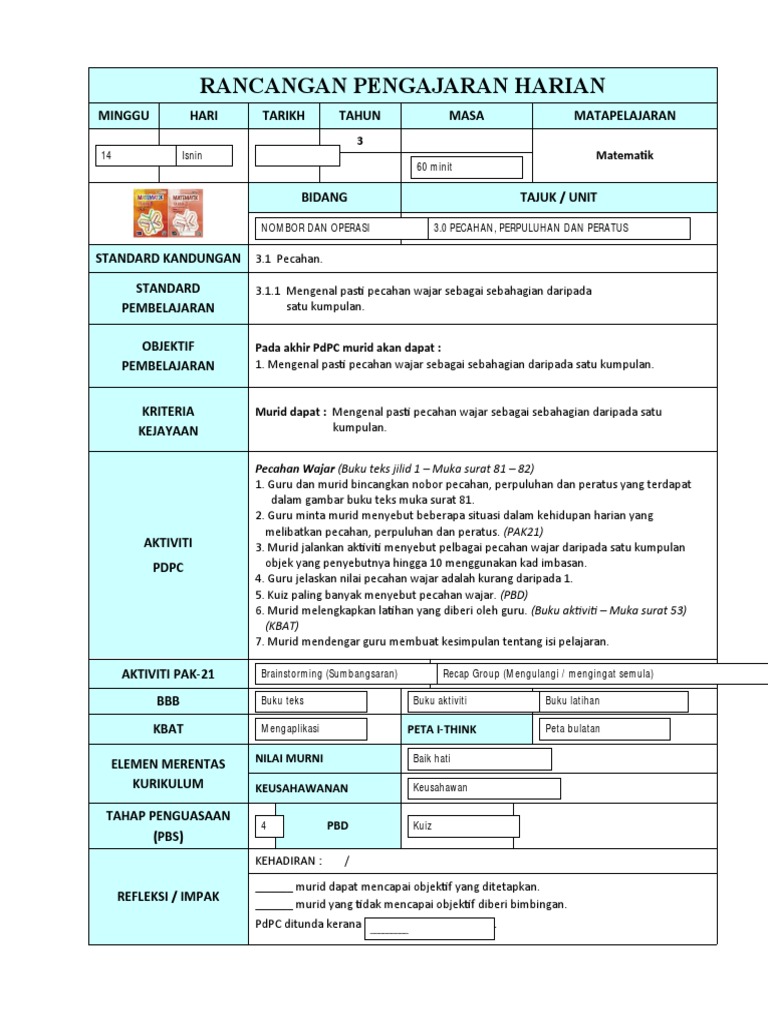 Mte 3109 Mengajar Nombor Pecahan Perpuluhan Dan Peratusan April 2013