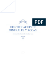 Trabajo de Identificacion de Rocas y Minerales