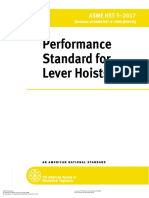 ASME HST-3 - Performance Standard For Lever Hoists (2017) PDF