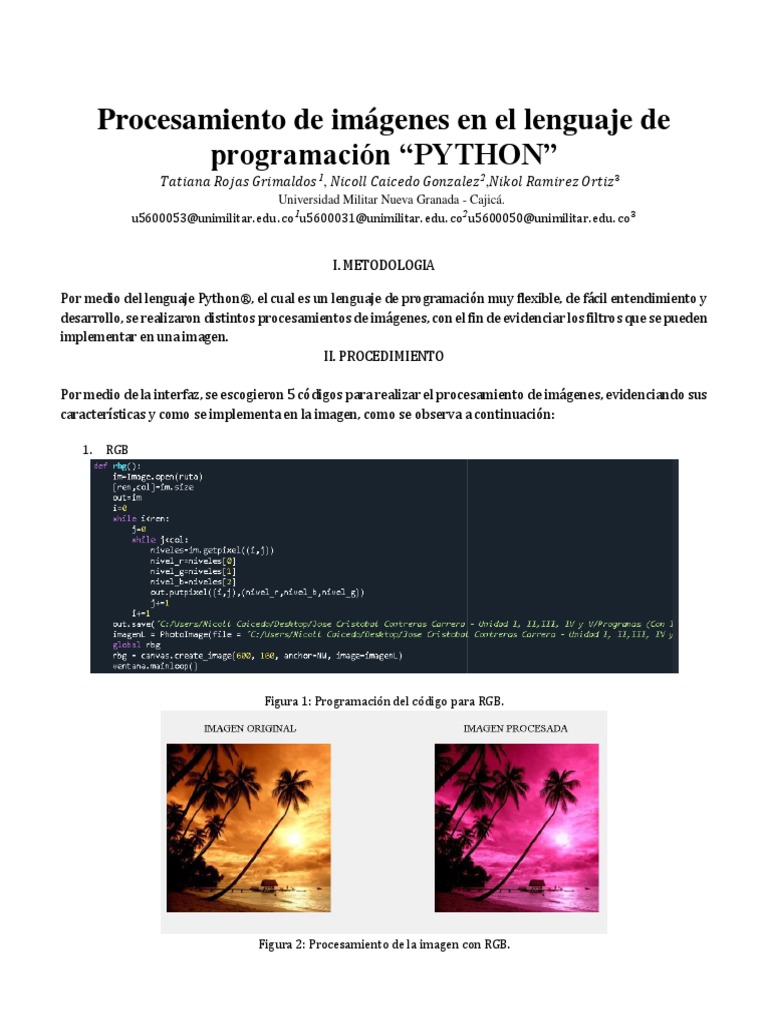 Python | PDF | Modelo de color Rgb | Píxel