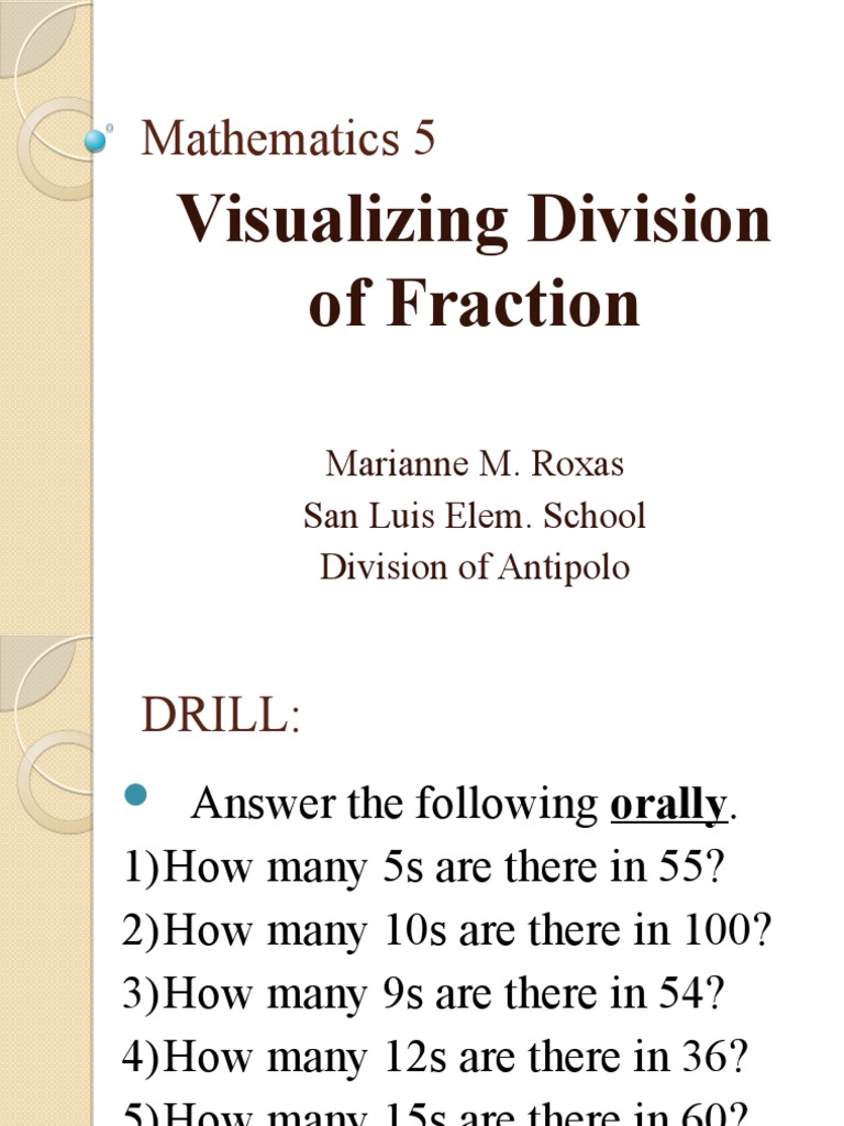 Visualizing Fraction Division Techniques | PDF | Teaching Mathematics