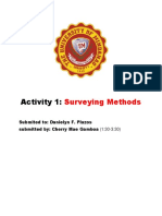 Activity 1:: Surveying Methods