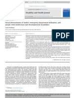 Social Determinants of Healh Emergency Deparment Utilizacion and People With Intelectual and Developmental Disabilites