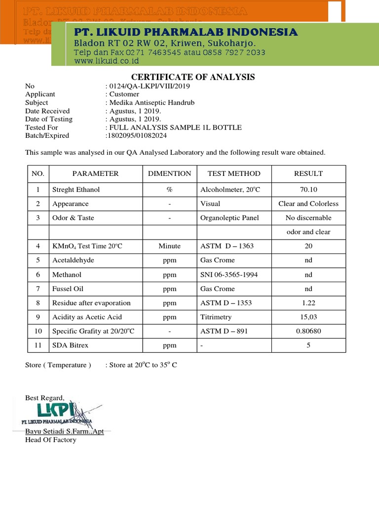 Medika 70% Alcohol MSDS Report | PDF | Fires | Water
