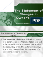 The Statement of Changes in Owner's Equity: Accountancy, Business and Management 2