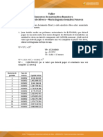 Taller de fundamentos de matemática financiera