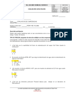 Evaluación de Competencias Analistas de Laboratorio GDA 2020