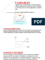 COSTOS VARIABLES Vela