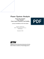 power system analysis power flow analysis fault analysis Goran Andersson